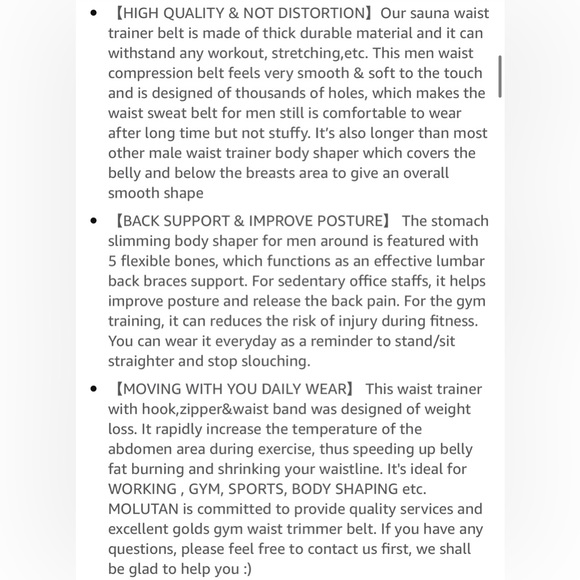 MOLUTAN Waist Trainer Shaper - Picture 8 of 9
